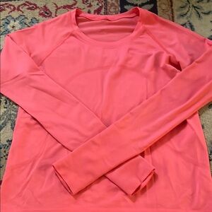 Women's Pink Long Sleeve Top